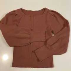 GRLリブ編スクエアネック　未着用品