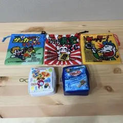 キャラクター巾着袋とぷっちょボールセット　駄菓子巾着　ぷっちょ　ヤッターめん