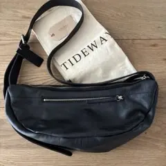 TIDEWAY レザー ショルダーバッグ　ブラックのサムネイル