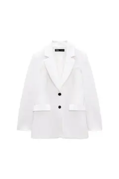 ZARA ホワイト ブレザー ジャケット XS