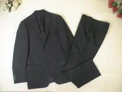 101191　ILPITTORE シングルスーツ上下　黒ストライプ　96Y7