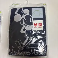 UNIQLO クルーネックT(長袖)ミッキー