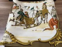 かぎ様専用】 HERMES カレ90 スカーフ 馬柄 イエロー&グリーン - メルカリ