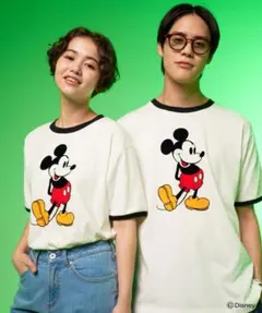 Mickey/Arnold Palmer/シェア フロッキーTシャツ　ディズニー