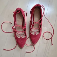 【美品】オゥバニスター パンプス 36 赤