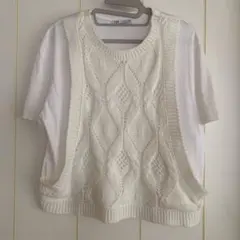 ZARAニットTシャツ