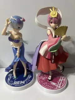 Re:ゼロから始める異世界生活 レム ラムフィギュア 2体まとめ売り