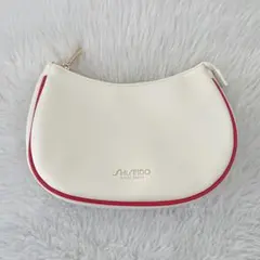 SHISEIDO ホワイト レッド ポーチ