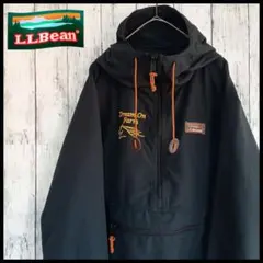 エルエルビーン★アノラックパーカー XL 黒 ヴィンテージ LLBean