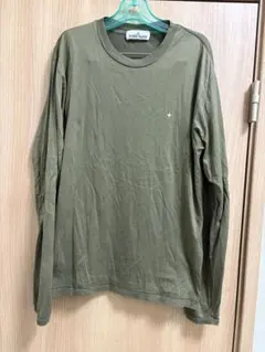 STONE ISLAND ロングTシャツ カーキ Mサイズ