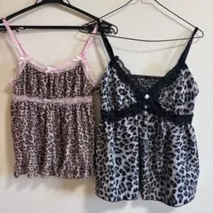 y2k キャミソール 2点セット ギャル