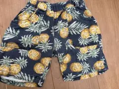 パイナップル柄パンツ 95cm未満 ネイビー