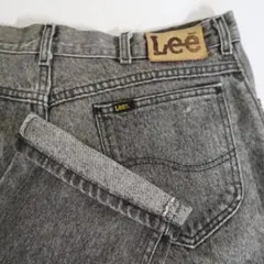 先染め 80s Lee 200 Black Denim Pants W36 黒のサムネイル