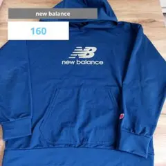 new balance ネイビー パーカー 160