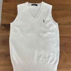 EAST BOY ホワイト スクールベスト L