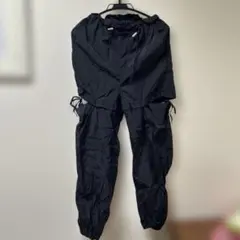 【レピピアルマリオ】サイドスリットカーゴパンツ　ブラック　S