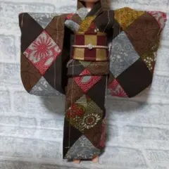 22センチドール服 ハンドメイド 22センチドール着物6