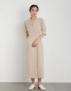 リリーブラウン　テーラリングツイルペンシルワンピース