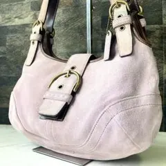 希少色 コーチ ソーホー ピンク ワンショルダーバッグ　スエード レザー y2k