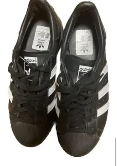 adidas SUPERSTAR ブラックレザー　26 cm