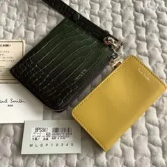 PaulSmith デュオポーチ BPS341 グリーン イエロー