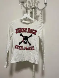 CECIL McBEE スカルプリント長袖カットソー