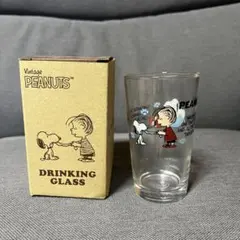 新品 ピーナッツ スヌーピー&ライナス ガラスコップ 箱付き 日本製