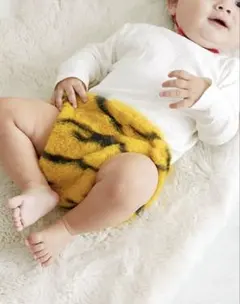 【新品未開封】鬼のオムツ・スリーコインズトラ柄ベビーコスチューム 60〜70cm