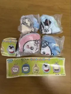 【最安値】ちいかわ 人魚ダイカットポーチ 4個セット　セミコンプ