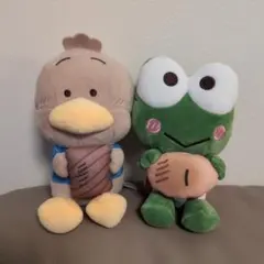 【新品】サンリオ スシローコラボぬいぐるみ けろけろけろっぴ&あひるのペックル