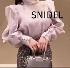 【SNIDEL】オーガンシースルーブラウス　ラベンダーのサムネイル