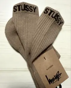 stussy ステューシー ソックス 靴下 メンズ ベージュ