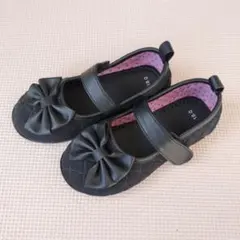 キッズ　フォーマルシューズ　黒　18cm