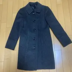５号XSダークグレー ボタン付きコート