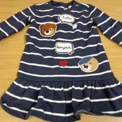 POLO RALPH LAUREN　12M　クマ　ボーダーワンピース