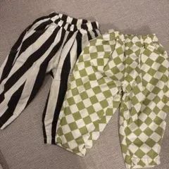 p.premierパンツ ストライプ・チェック