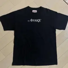 awake newyork メタリックロゴプリント 黒半袖tee y2k系のサムネイル