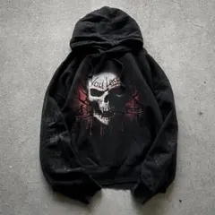 00’s Archive スカル トライバル グリムリーパー パーカー Y2K