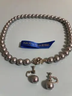 真珠　ネックレスイヤリングセット