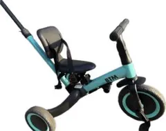 BTM 子供用三輪車 押し手付き ライトブルーのサムネイル