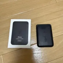 iPhone Leather Wallet ブラック