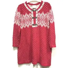 【Hanna Andersson】ニットワンピース ノルディック柄 女の子120のサムネイル