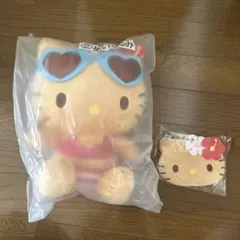 日焼けキティ 一番くじ　ぬいぐるみ ポーチセット