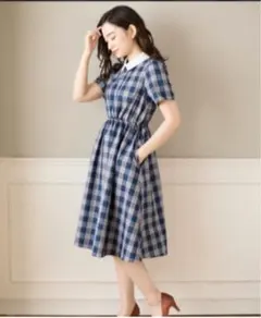 earth music&ecology クレリックカラー　ワンピース