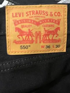 新品・未使用 現行モデル 550 Levi's w36l30 ブラックのサムネイル