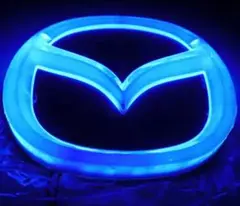 新品 未使用 マツダ LED ロゴ ライトエンブレム 発光 エンブレム ブルー