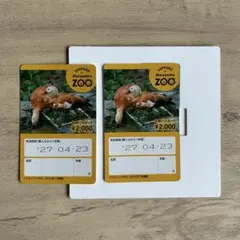 【新品未使用】札幌円山動物園年間パスポート2枚のサムネイル