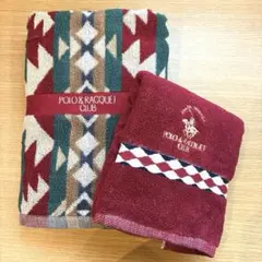 新品未使用品【ポロアンドラケットクラブ】バスタオル　フェイスタオル　日本製