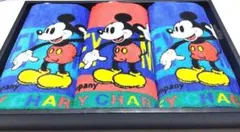 ミッキーマウス　ハンドタオル　3枚セット