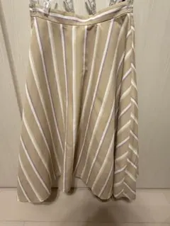 NATURAL BEAUTY BASIC 膝丈フレアロングスカート M